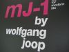 Schild Mj 1 mit Folienbeschriftung nach CI Wolfgang Joop fr Messe in Mnchen.
