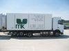 Fahrzeugbeschriftung fr die Firma MK. Die Beschriftung wurde in Folientechnik angefertigt.