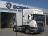 Weier Lkw mit Fahrzeugbeschriftung 
Fr Scania von 089 Werbung in Mnchen
